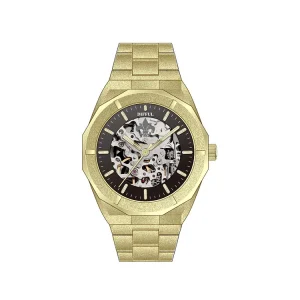 OEM Frosted Crystal Luminous Water Resistant Stainless Steel Skeleton Luxury Automatic Men’s Watch SEIKO Movement