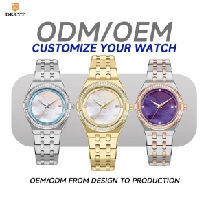 OEM Japanese Diamond Quartz Casual Women’s Watch Stylish Stainless Steel Band Pointer Sport Fashionable Design