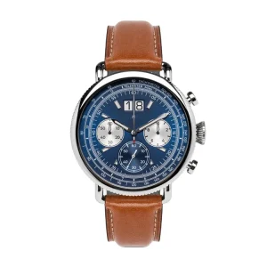 OEM Logo Custom Men Wrist Automatic Dual Time Chronograph Watch