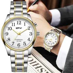 OEM Luxury Business Stainless Steel Men’s Watches Luminous Relojes Para Hombre Custom Watches Logo