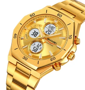 OEM Manufacturer Men’s Sports Chronograph Watch Luxury Business Style Custom Logo Stainless Steel Band Quartz Watch