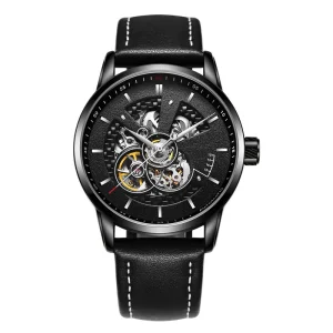 OEM Men’s Wrist Watch Stainless Steel Skeleton Tourbillon Mechanical Watch Waterproof Automatic Watch