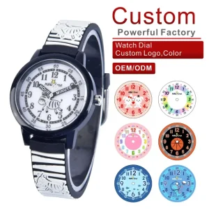 OEM ODM Analog Quartz Watch for Boys & Girls PC Case Cartoon Design Sport Fashion Children’s Gift Birthday
