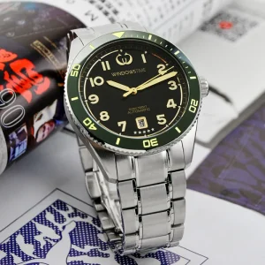 OEM/ODM Custom Logo Luxury Stainless Steel Sapphire Crystal Calendar Luminous Automatic