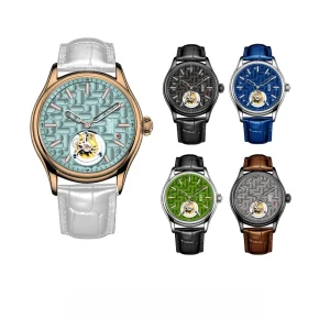 OEM ODM Factory Copyright New Design Men’s Water Drop Pills Capsules Flying Tourbillon Mechanical Watches Luminous Waterproof