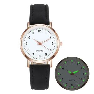 OEM ODM Hot Selling High quality Women’s Fashion Luminous Watches With Retro Frosted Leather Strap Casual Quartz Watch