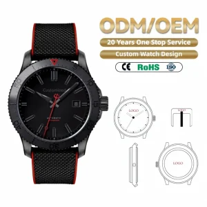 OEM ODM Watch Manufacturer Men Mechanical Watch Customized logo Luxury Cool Style 200M Water resistant Diver Watch Automatic