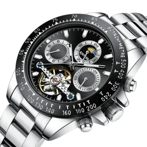 OEM Original Men Business Wrist Watch Gents Luxury Brand Stainless Steel Men’s Waterproof Automatic Mechanical Watch