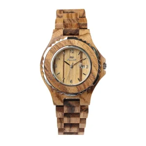 OEM Water Resistant Quartz Wood Watches Men Wristwatch