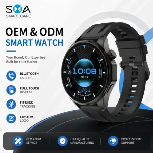 OEM Waterproof Sport Smart Watch Bluetooth Calling Heart Rate Monitor Round Outdoor Watch