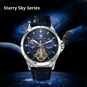 OEM Xingchen Fully Automatic Men’s Mechanical Watch Stainless Steel Genuine Leather Strap Waterproof 3BAR Analog Charm Charming