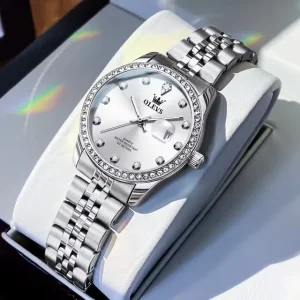 OLEVS 3629 Original Calendar Quartz Luxury Women Elegant Women’s Watch Fashion Classic Waterproof Luminous Stainless Watches