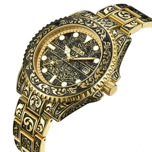 ONOLA 3830 Men Luxury Gold Quartz Wrist Watch Waterproof Hand Watch