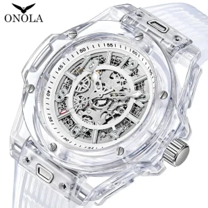 Onola 3836 Mens Style Luxury Fashion Watches Men Automatic Mechanical Clock Waterproof Hand Wristwatch for Man Relogio Masculino