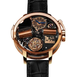 Opera Godfather Musical Steel Case Genuine Leather Strap Mechanical Automatic Men’s Watch Pointer Dial