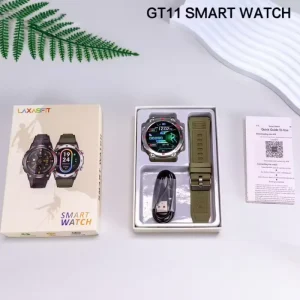 Outdoor Smart Watch with Touch Screen Flashlight Sports Fitness Tracker Voice Assistant Message Reminder Watches for Men