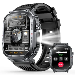 Outdoor Sports Smart Watch S320B HD Large Screen 3ATM Deep Waterproof Flashlight Fitness Tracker Smartwatch