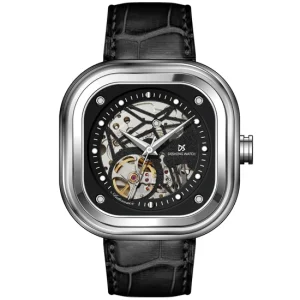 Own Design Skeleton Premium Male Mechanical Automatic Stainless Steel Sapphire Crystal Waterproof Watch