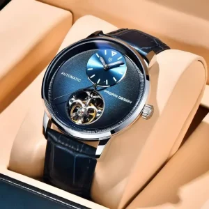 PAGANI DESIGN New 42MM Tourbillon Multi Time Zone Men Watch Night Light 10Bar Automatic Mechanical Watch PD 1796