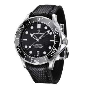 PAGANI DESIGN PD 1685 Business Mechanical Watch Sapphire Crystal Dial Stainless Steel Diver Watch Nylon Sport Strap