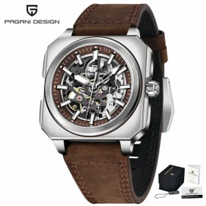 PAGANI DESIGN PD 1791 New Skeleton Mechanical Watch Luxurious Sapphire Glass Automatic 5ATM Luminous Waterproof Watch for Men