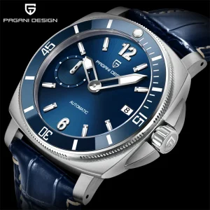 PAGANI DESIGN PD1820 Leather Sports Watch Square Mechanical Automatic Watch Waterproof for Men Reloj Hombre