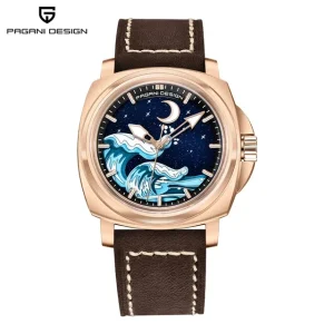PAGANI DESIGN YS014 Fashion Men’s Luxurious Automatic Watch Sapphire NH35A Stainless Steel Leather Waterproof 10Bar Wristwatch