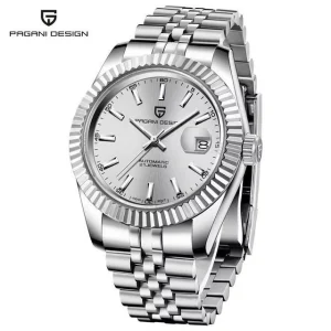 PD-1645 Business Automatic Watch 100M Waterproof 42MM Stainless Steel Mechanical Sapphire Glass Calendar Men’s