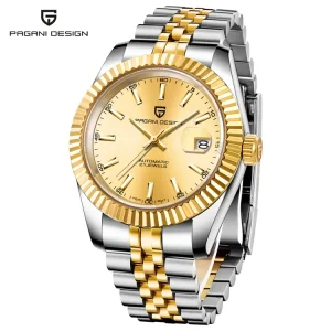 PD 1645 Luxury Automatic Mechanical Movement Watch Gold Fashion Casual Business Watch for Men Montre Reloj Montre