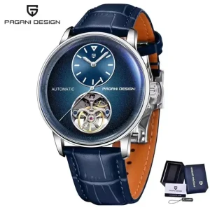 PD-1796 Men Fashion Leisure Mechanical Watch 100M Waterproof Tourbillon Multi Time Zone Automatic Clock