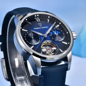 PD-YS021 Men’s Automatic Mechanical Watch Small Three-Hand Dial 100 Meters Water Resistance