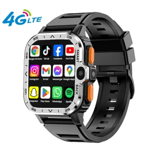 PGD Smartwatch 4G LTE GPS Wifi with Sim Card NFC Dual Camera 16/64G ROM Storage Heart Rate Android Smart Watch