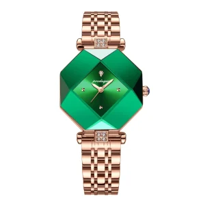 POEDAGAR 005 Ladies Watch Waterproof Stainless Steel Leather Strap Luxury Fashion Quartz Wristwatch for Women Montre Femme Reloj
