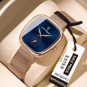 POEDAGAR 783 Waterproof Luminous Hands Fashion Female Watches Luxury Quartz Movement Irregular Shape Dial Ladies Women’s Watch
