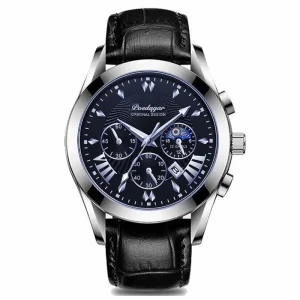 POEDAGAR 822 New Product Funky Ready Made Clock Custom Logo Ready Stock Waterproof Sports Men Quartz Watch Genuine