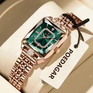 POEDAGAR Luxury Woman Watch Waterproof Date High Quality Casual Ladies Wristwatch Stainless Steel Quartz Elegant Women’s Watches