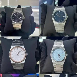 PRX T137 Powermatic 80 Automatic Watch Date Display 316L Stainless Steel Transparent Case Back Gift Box Butterfly Clasp