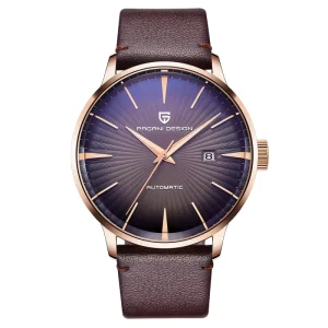 Pagani Design 2770 Men’s Fashion Casual Mechanical Watch Waterproof 30M Leather Brand Fashion Automatic Business Watch for Men