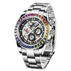 Pagani Design PD-1653 Mechanical Rainbow Stainless Steel Waterproof Men’s Automatic Watch