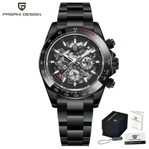 Pagani Designed 1777 10Bar Luxury Casual Rainbow Case Automatic Mechanical Watch Stainless Steel Waterproof Watch for Men
