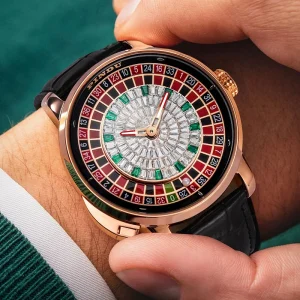 Pindu 6628 Luxury Crystal Diamond Watches Gambling Disk Rotate Mens Mechanical Watch Jacob