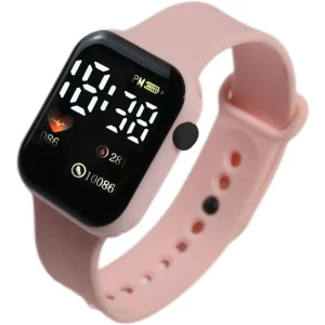 Plastic Electronic Watch Student Party High Color Value Small Square LED Digital Display Casual Fashion Watch