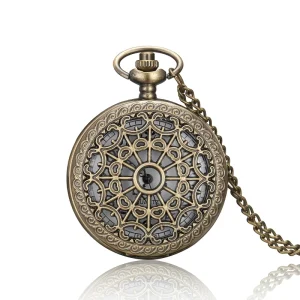 Pocket Watch Men Women Antique Hollowed Vintage Pocket Watch