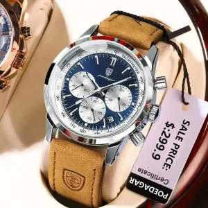 Poedagar 921 Luxury Man Watch Montre Homme Reloj Waterproof Luminous Casual Clock Wristwatch Leather Quartz Watches for Men