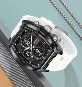 Popular Design LED Display Sports Watch Durable Silicone Band Water Resistant Double Display Alarm Feature SKMEI 2601