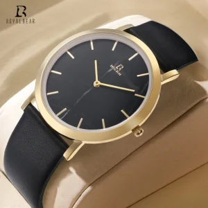 Popular High End Automatic Unisex Mechanical Watch with Stainless Steel & Leather Band Water Resistant Pointer Dial