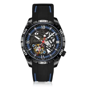 Popular Luxury Fashion Exquisite Mechanical Watch Trendy Unisex Model Luminous Waterproof 20mm Hollowed Out Formal Watch