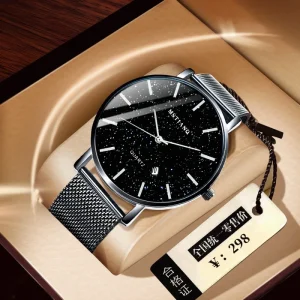 Popular Men’s Calendar Watch New Watch Foreign Trade Explosion Models Casual Quartz Business for Classic Watch Men