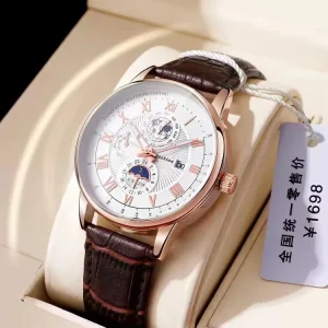 Popular Quartz Men Leather Wrist Man Watch Fashionable Luxury Wristwatch Men Sports Watches With Date Male Clock