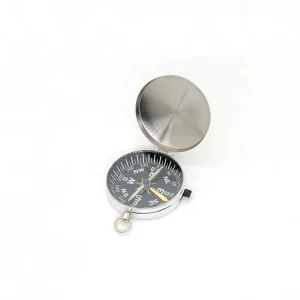 Portable Mini Stainless Steel Compass Watch Flip-Open Pocket Needle Lock Case Pointer Dial Navigation Hiking Survival Nautical